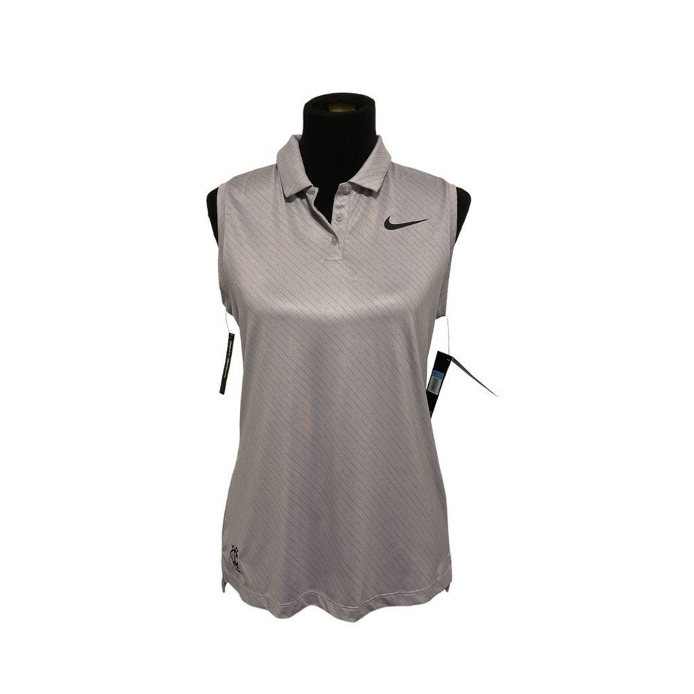 NWT Nike Stripe Block Polo Grey (M)